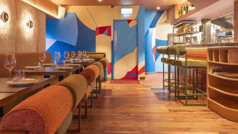 The dining room at Bang Restaurant, Merrion Row, Dublin